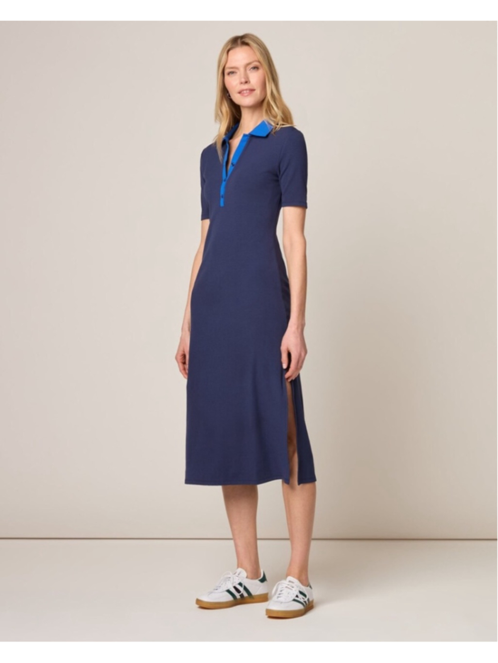 JOHNNIE-O
WOMEN'S EVA PERFORMANCE POLO DRESS in Navy Size Medium NWT